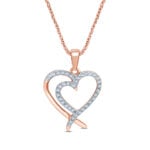 0.20ct Natural Diamond Pendant in 10K Rose Gold
