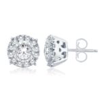 Women's 0.26ct Natural Diamond Earrings in 14K White Gold