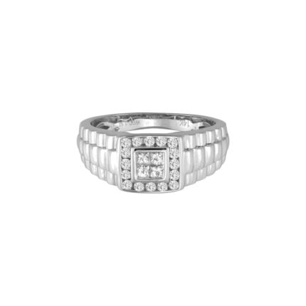 0.50ct SI Natural Diamond Ring in 14K White Gold