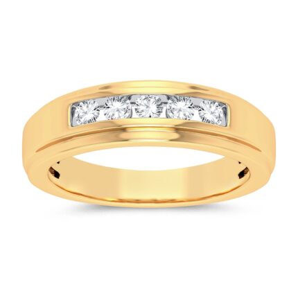 0.50ct Natural Diamond Ring in 14K Yellow Gold
