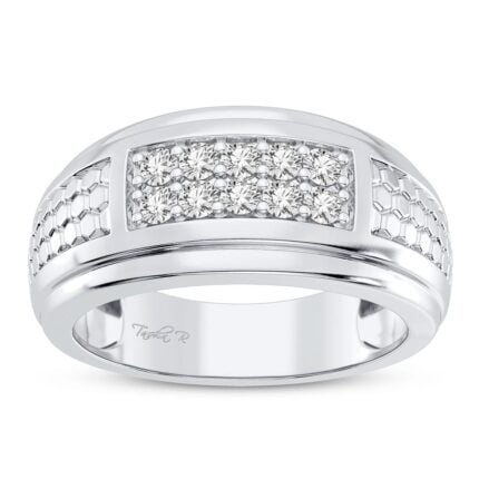 0.33ct Natural Diamond Ring in 14K White Gold