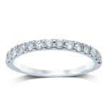 0.50ct Natural Diamond Wedding Band in 14K White Gold