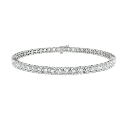 1ct Natural Diamond Tennis Bracelet in 10K White Gold