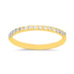 0.25ct Natural Diamond Wedding Band in 14K Yellow Gold