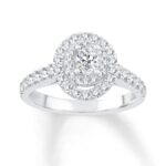 1ct Round Diamond Bridal Set in 14K White Gold
