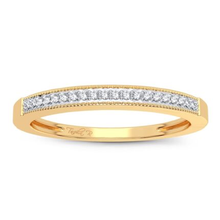 0.05ct Natural Diamond Fashion Ring in 10K Yellow Gold