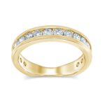 0.50ct Natural Diamond Wedding Band in 14K Yellow Gold