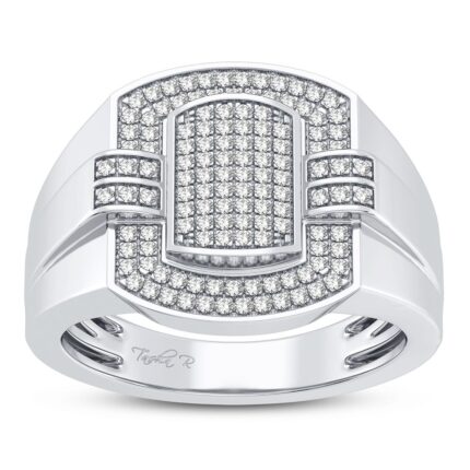 0.33ct Natural Diamond Ring in 10K White Gold