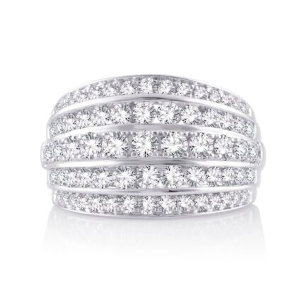 2ct SI Natural Diamond Fashion Ring in 14K White Gold