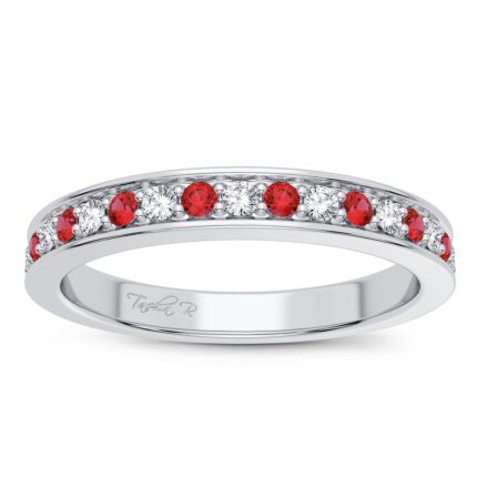 0.12ct Natural Diamond Fashion Ring in 14K White Gold