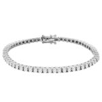 3ct Natural SI Diamond Bracelet in 14K White Gold