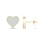 Women's 0.25ct Natural Diamond Earrings in 10K Yellow Gold