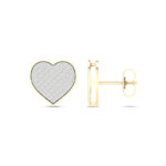 Women's 0.33ct Natural Diamond Earrings in 10K Yellow Gold