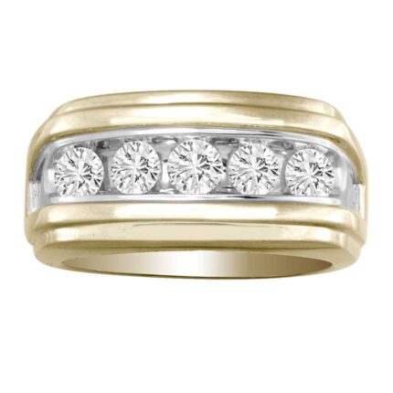 1ct Natural Diamond Ring in 14K Yellow Gold