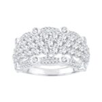 2ct SI Natural Diamond Fashion Ring in 14K White Gold