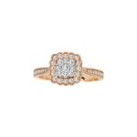 0.40ct Natural Diamond Fashion Ring in 14K Rose Gold