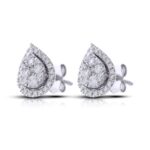 Women's 0.51ct Natural Diamond Earrings in 14K White Gold