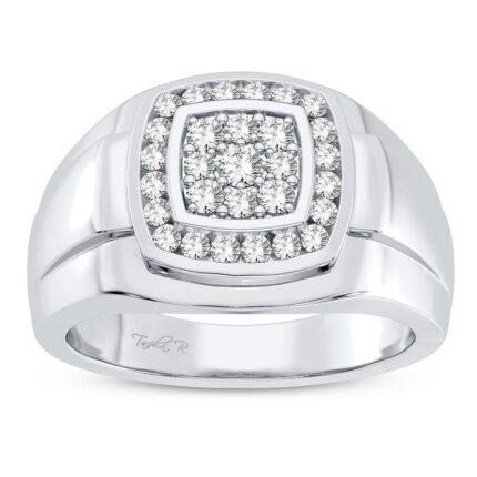 0.50ct Natural Diamond Ring in 14K White Gold
