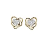 Women's 0.33ct Natural Diamond Earrings in 14K White Gold