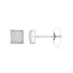 Women's 0.10ct Natural Diamond Earrings in 10K White Gold