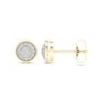 Women's 0.15ct Natural Diamond Earrings in 10K Yellow Gold
