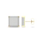 Women's 0.75ct Natural Diamond Earrings in 10K Yellow Gold