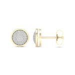 Women's 0.20ct Natural Diamond Earrings in 10K Yellow Gold