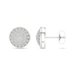 Women's 0.25ct Natural Diamond Earrings in 10K White Gold