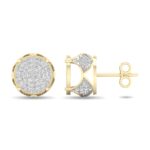 Women's 0.50ct Natural Diamond Earrings in 10K Yellow Gold