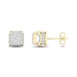 Women's 0.50ct Natural Diamond Earrings in 10K Yellow Gold