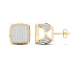 Women's 0.50ct Natural Diamond Earrings in 10K Yellow Gold