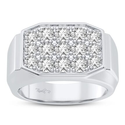 2ct Natural Diamond Ring in 14K White Gold