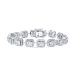 4.50ct Natural Diamond Bracelet in 14K White Gold
