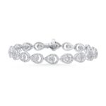 2.91ct Natural Diamond Bracelet in 14K White Gold