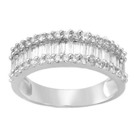 0.50ct Natural Diamond Fashion Ring in 10K White Gold
