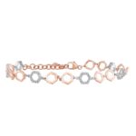 0.27ct Natural Diamond Bracelet in 10K Rose Gold