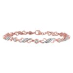 0.50ct Natural Diamond Bracelet in 10K Rose Gold