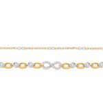 0.50ct Natural Diamond Bracelet in 10K Yellow Gold