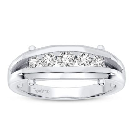 0.51ct Natural Diamond Ring in 14K White Gold