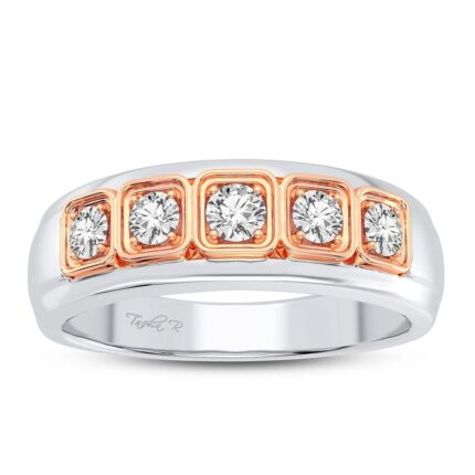0.50ct Natural Diamond Ring in 14K White Gold