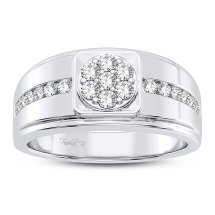 0.50ct Natural Diamond Ring in 14K White Gold