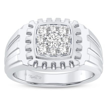 0.50ct Natural Diamond Ring in 14K White Gold