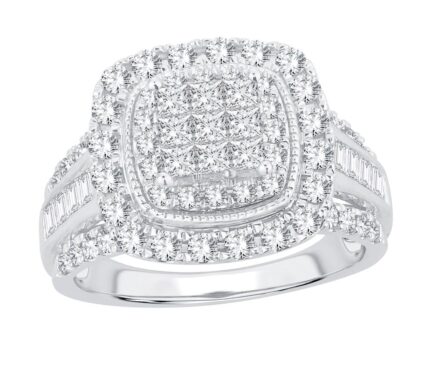 1.50ct Natural Diamond Fashion Ring in 10K White Gold