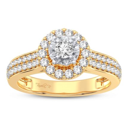 0.50ct Natural Diamond Engagement Ring in 10K White Gold