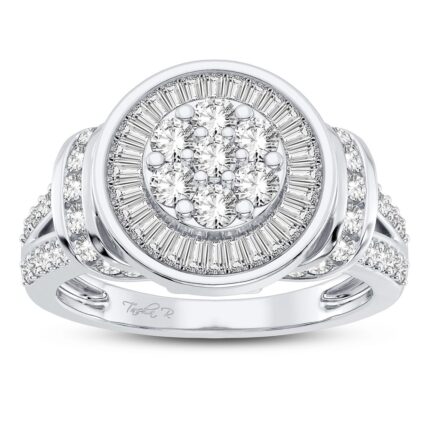 1ct Composite Diamond Bridal Set in 10K White Gold