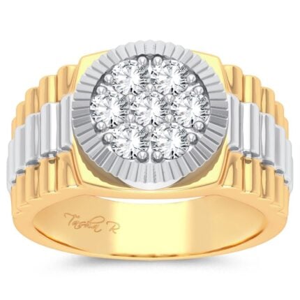 1ct Natural Diamond Ring in 14K Yellow Gold