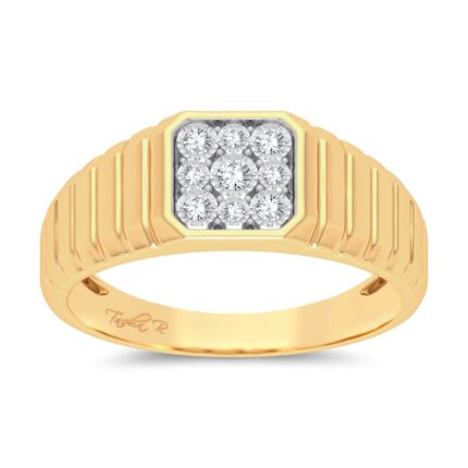 0.15ct Natural Diamond Ring in 10K Yellow Gold