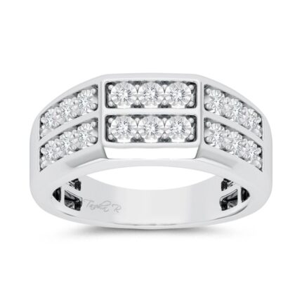 0.20ct Natural Diamond Ring in 10K White Gold