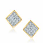 Women's 1ct Natural Diamond Earrings in 14K White Gold