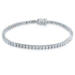 2ct Natural Diamond Tennis Bracelet in 14K White Gold